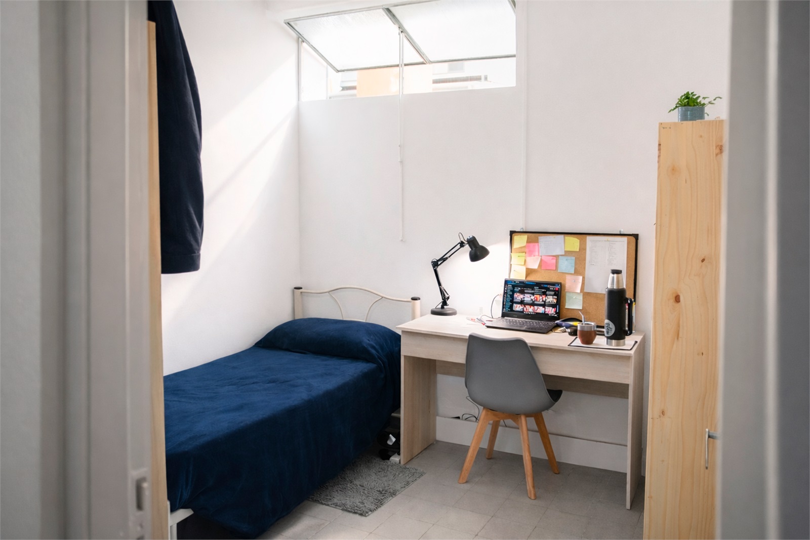 Habitación individual de la residencia EL SEMILLERO